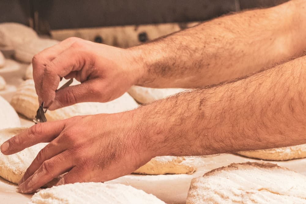 cyclist before shaving his hairy arms